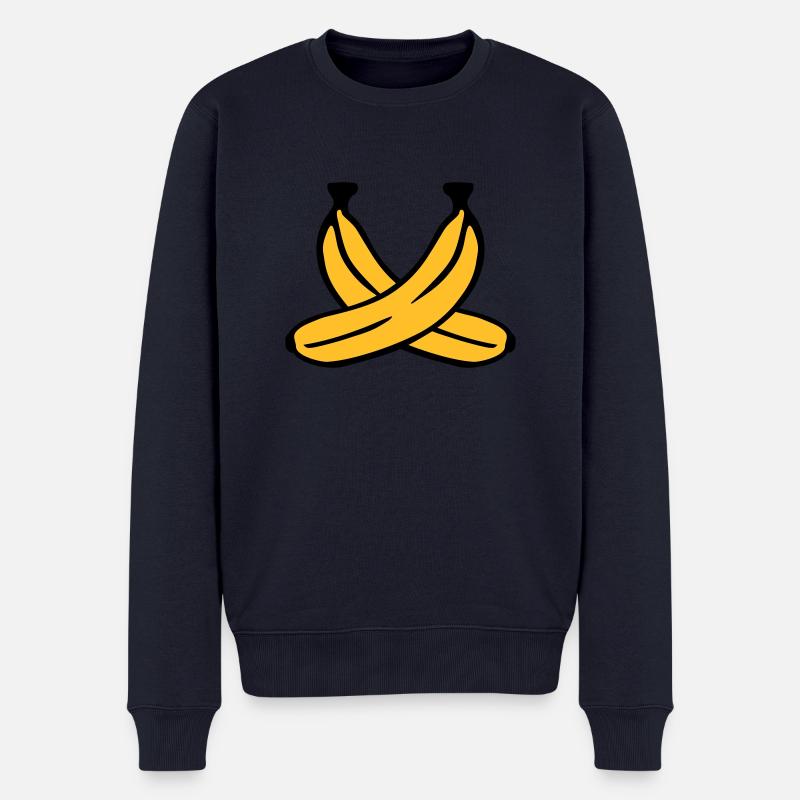 Banane - Männer Premium Bio Pullover - Navy
