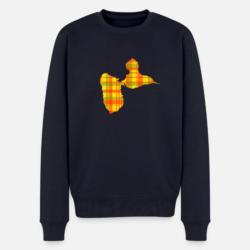 Guadeloupe - Pull Premium bio Homme - bleu marine