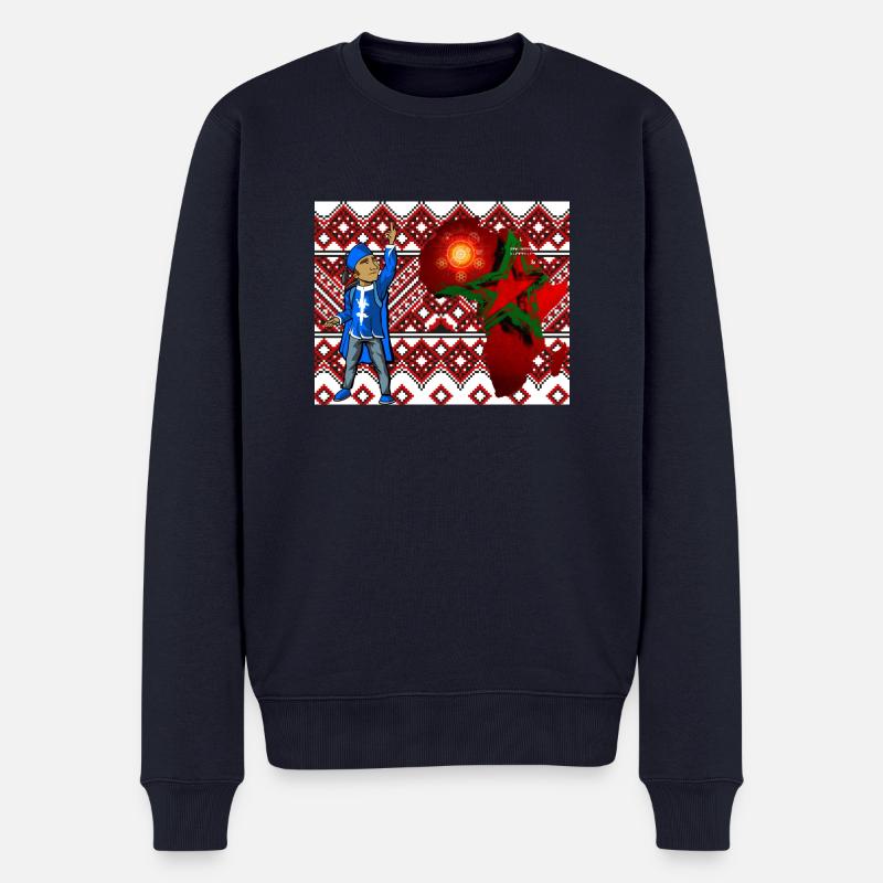 Marokko gang Original - Männer Premium Bio Pullover - Navy