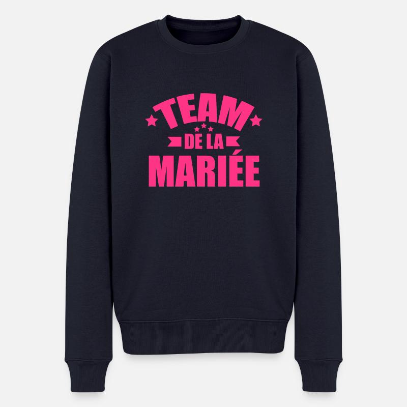 team de la mariée - Pull Premium bio Homme - bleu marine