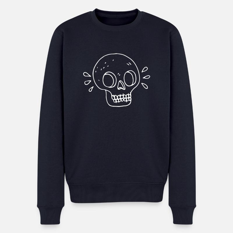 Tête de mort - Pull Premium bio Homme - bleu marine