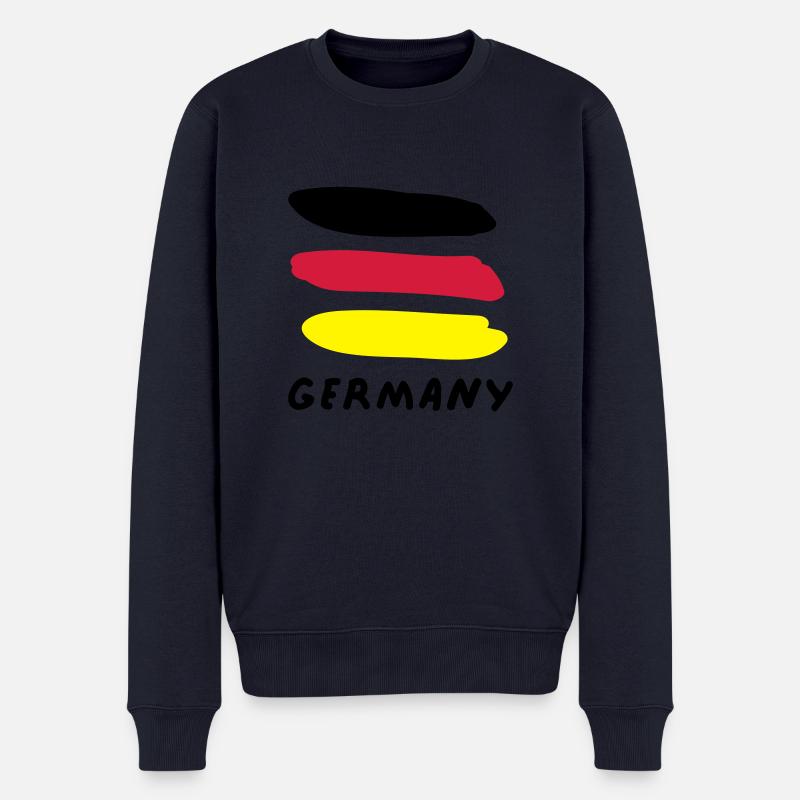 Germany - Männer Premium Bio Pullover - Navy
