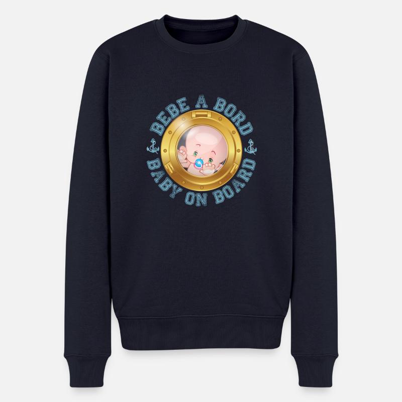 Bébé à bord - Pull Premium bio Homme - bleu marine
