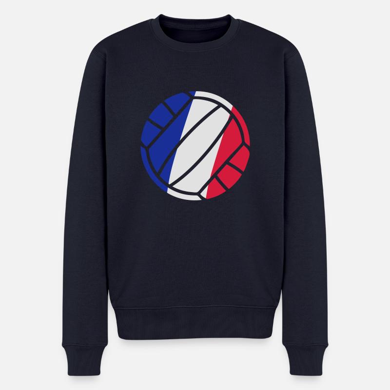 volleyball - Männer Premium Bio Pullover - Navy