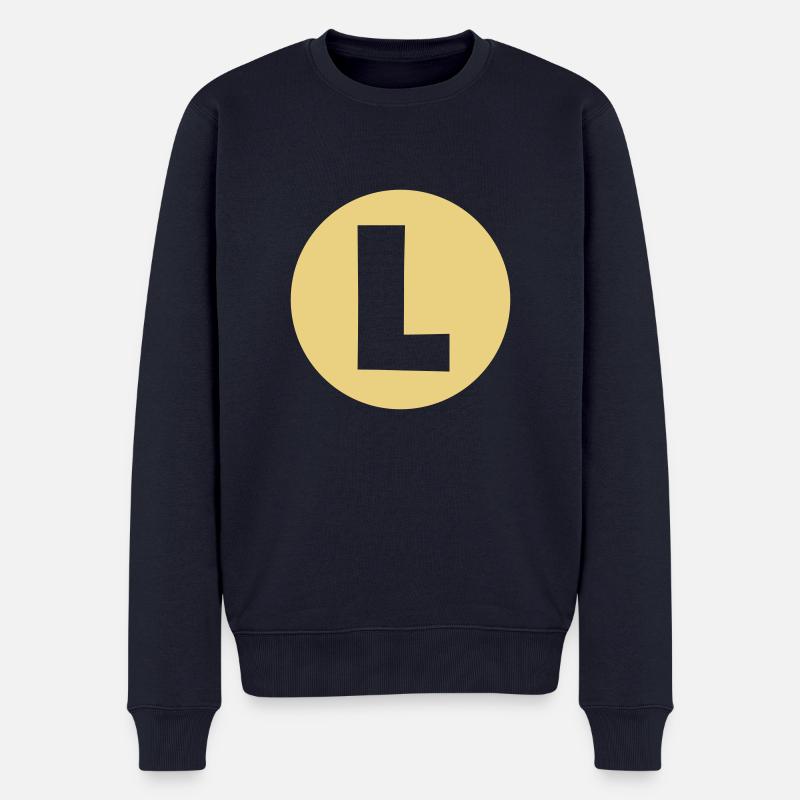 L - Männer Premium Bio Pullover - Navy