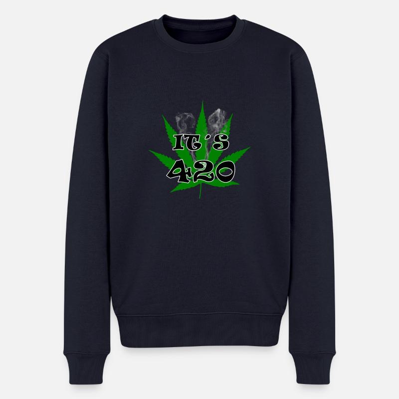 It´s 420 - Männer Premium Bio Pullover - Navy