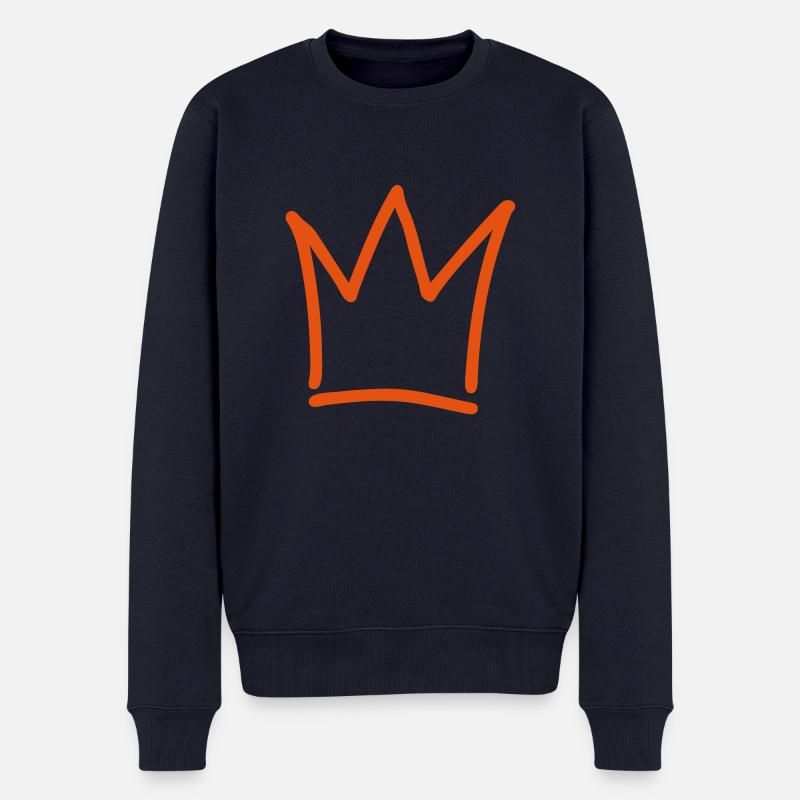 krone - Männer Premium Bio Pullover - Navy