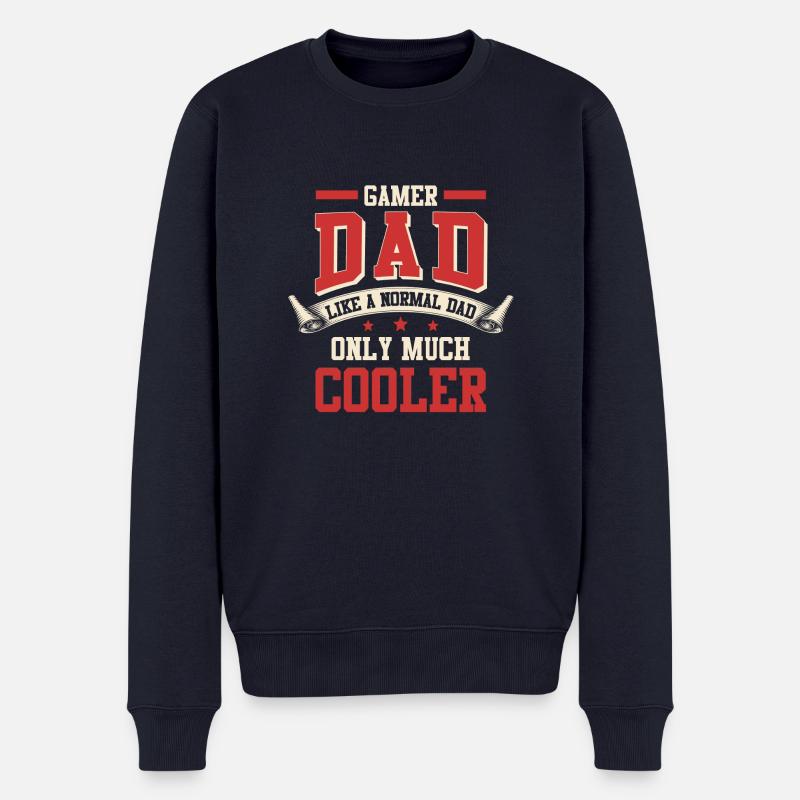 Gamer Dad - Männer Premium Bio Pullover - Navy