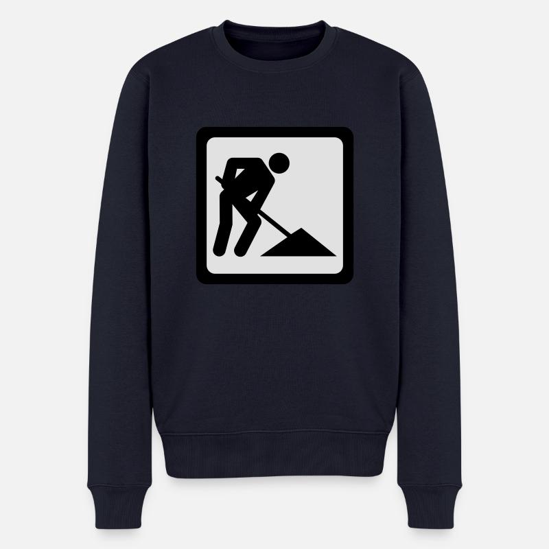 In Arbeit - Männer Premium Bio Pullover - Navy