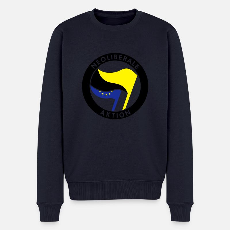 Neoliberale Aktion - Männer Premium Bio Pullover - Navy