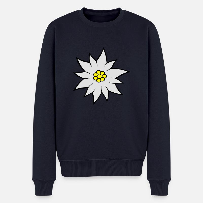 Edelweiss - Männer Premium Bio Pullover - Navy
