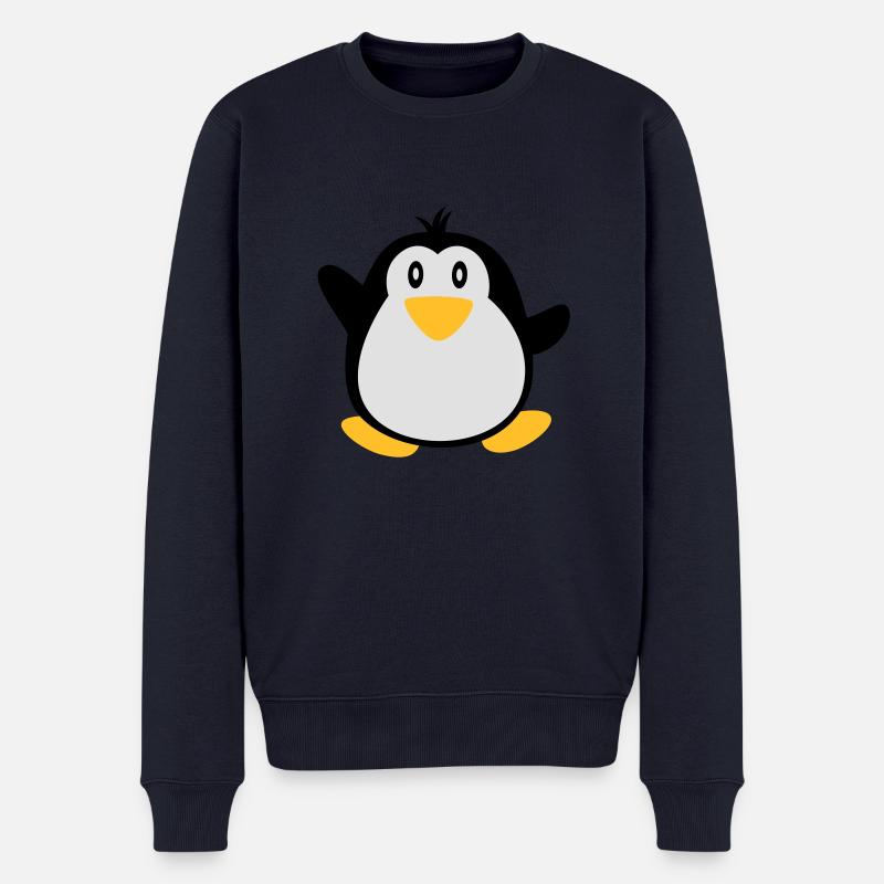 süßer Pinguine - Pull Premium bio Homme - bleu marine