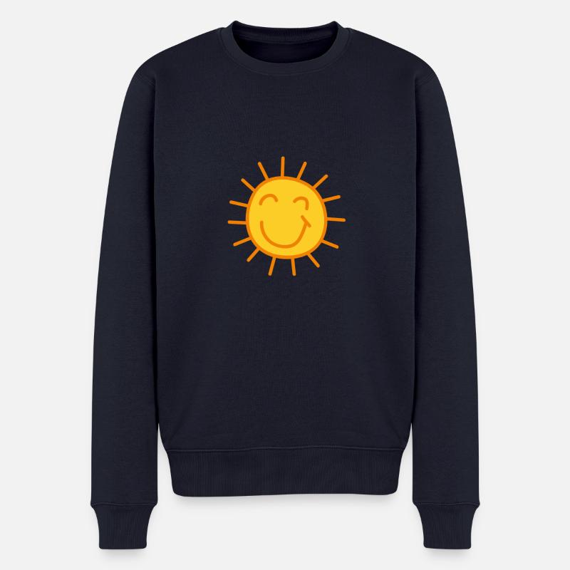 Sonnenschein Comic - Männer Premium Bio Pullover - Navy