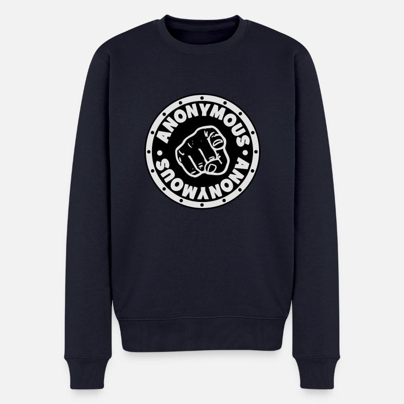 ## ANONYMOUS ## - Männer Premium Bio Pullover - Navy