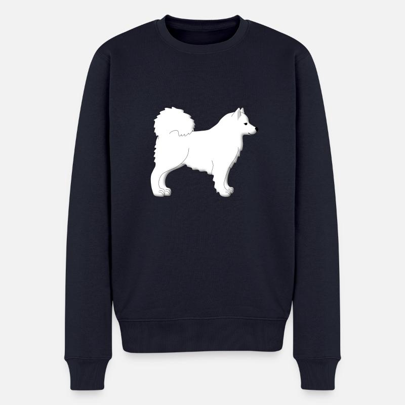 Samojede - Pull Premium bio Homme - bleu marine