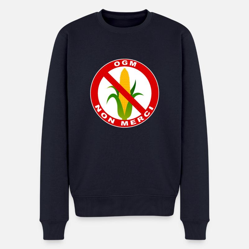 Non GMO danke - Männer Premium Bio Pullover - Navy