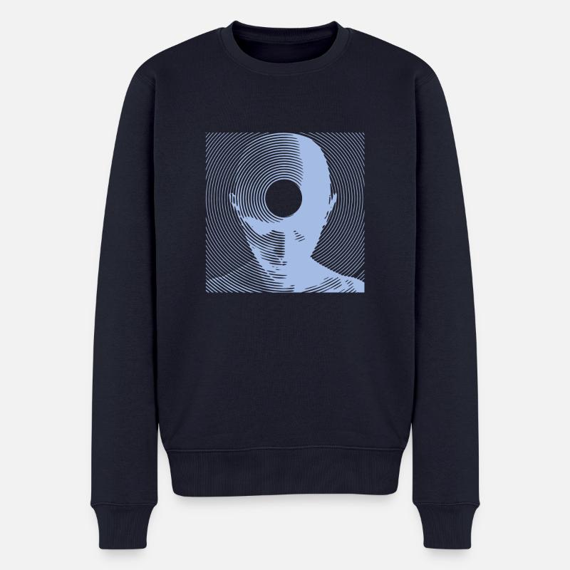 Free-Mind dove - Männer Premium Bio Pullover - Navy