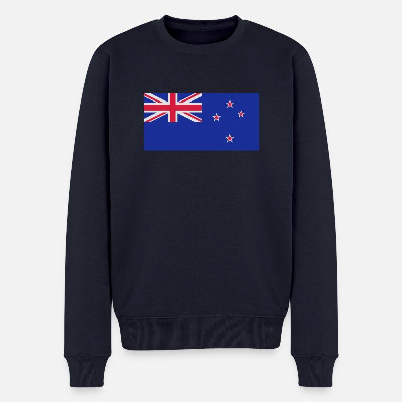 Neuseeland - Männer Premium Bio Pullover - Navy