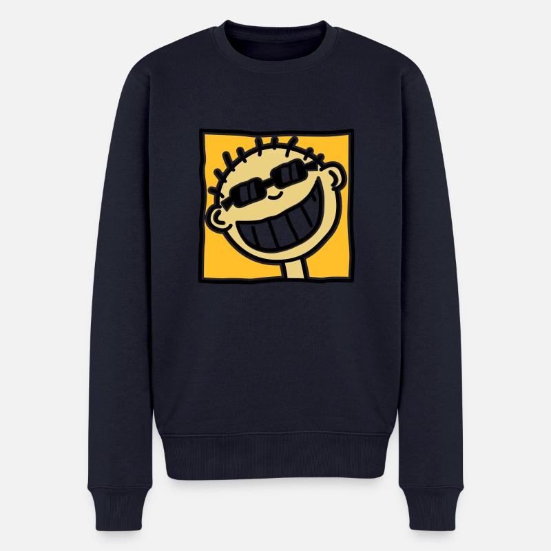 Un sourire de Tourisme - Pull Premium bio Homme - bleu marine
