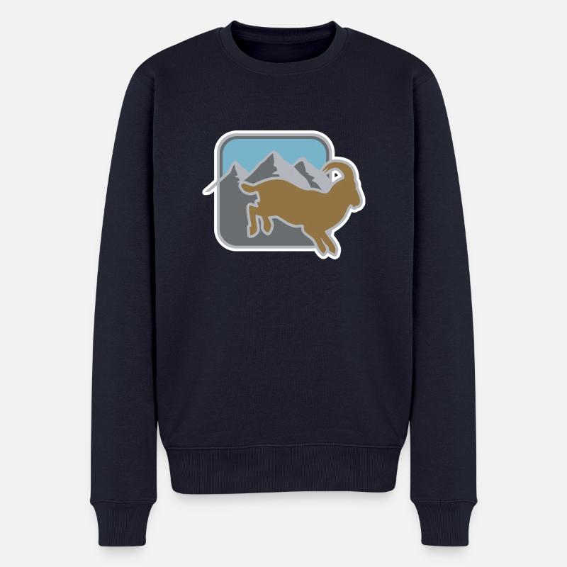 steinbock - Pull Premium bio Homme - bleu marine