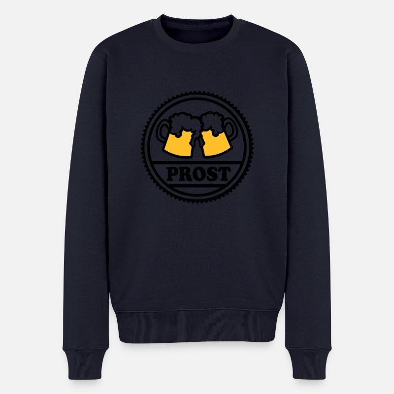 Bier - Männer Premium Bio Pullover - Navy