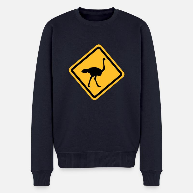 Strauß - Männer Premium Bio Pullover - Navy