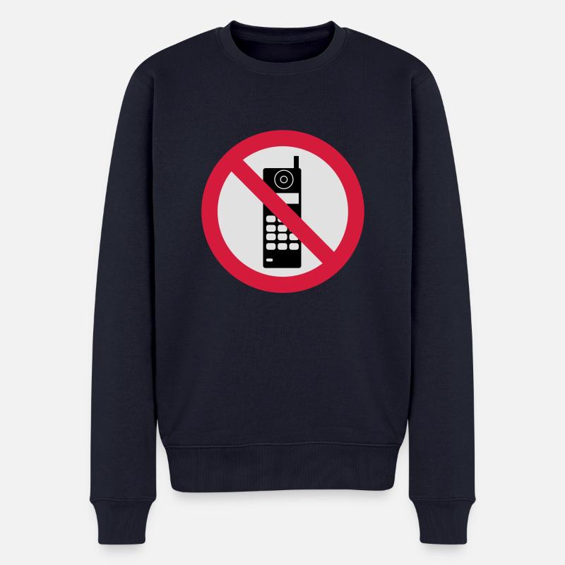 handy - Männer Premium Bio Pullover - Navy