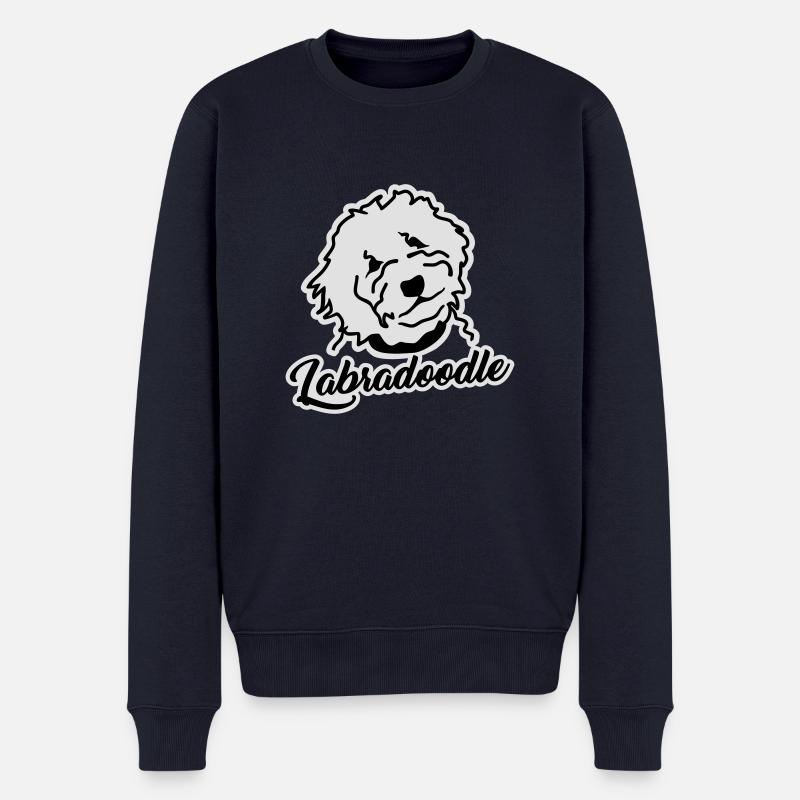 Labradoodle - Männer Premium Bio Pullover - Navy