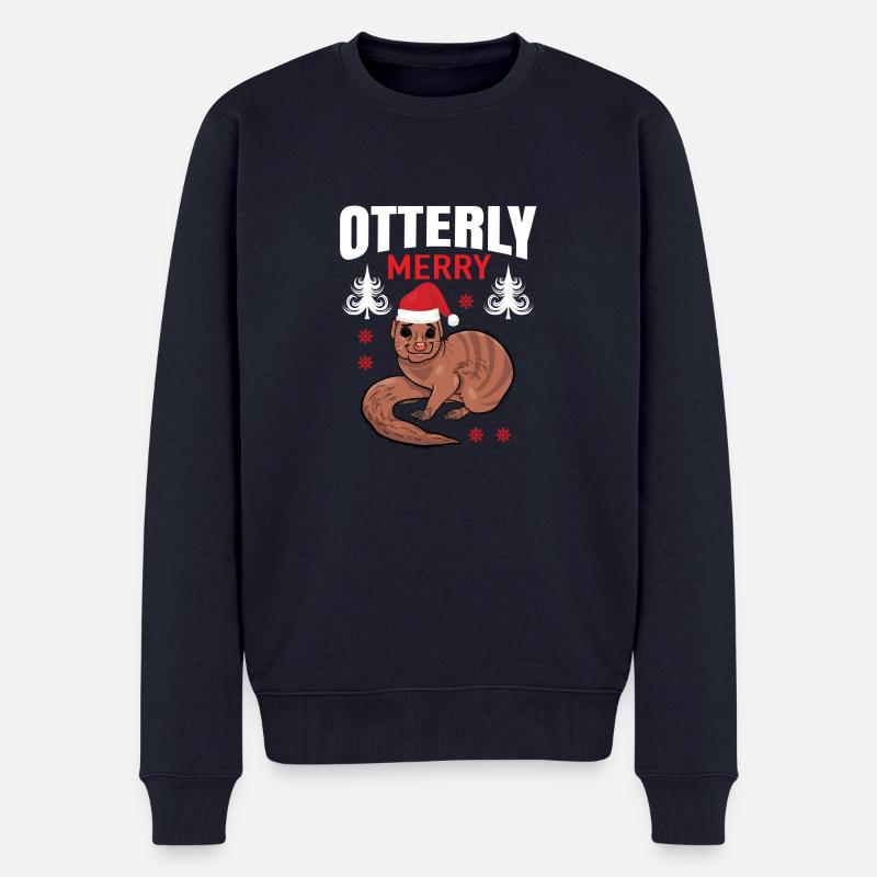 Ugly Christmas - Männer Premium Bio Pullover - Navy