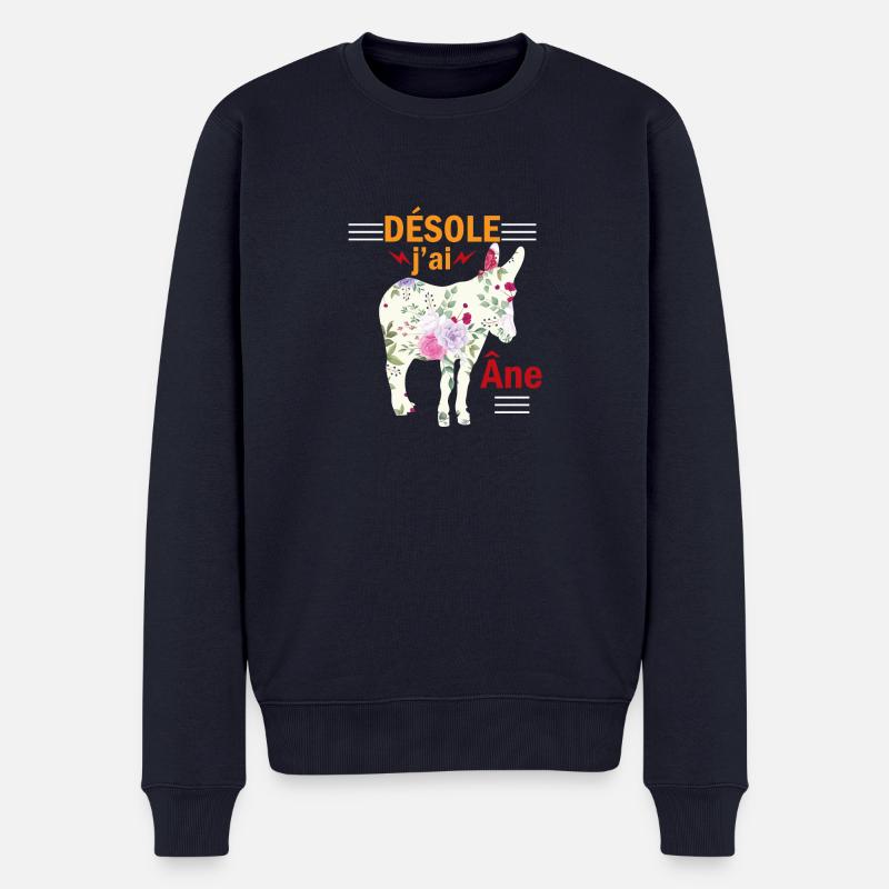 j'peux pas j'ai âne - Pull Premium bio Homme - bleu marine