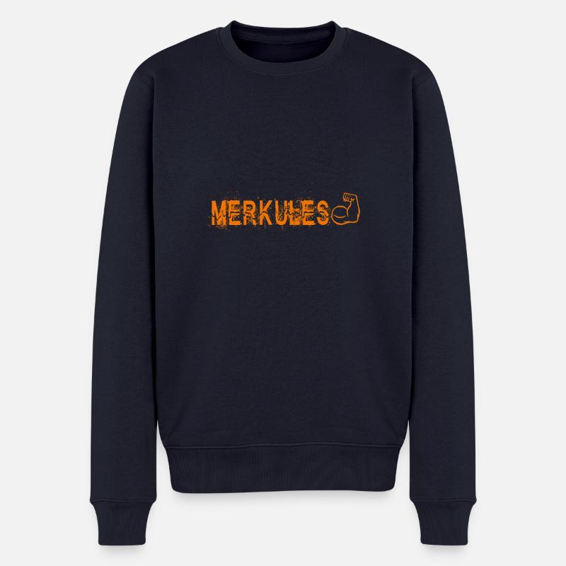 Merkules - Männer Premium Bio Pullover - Navy