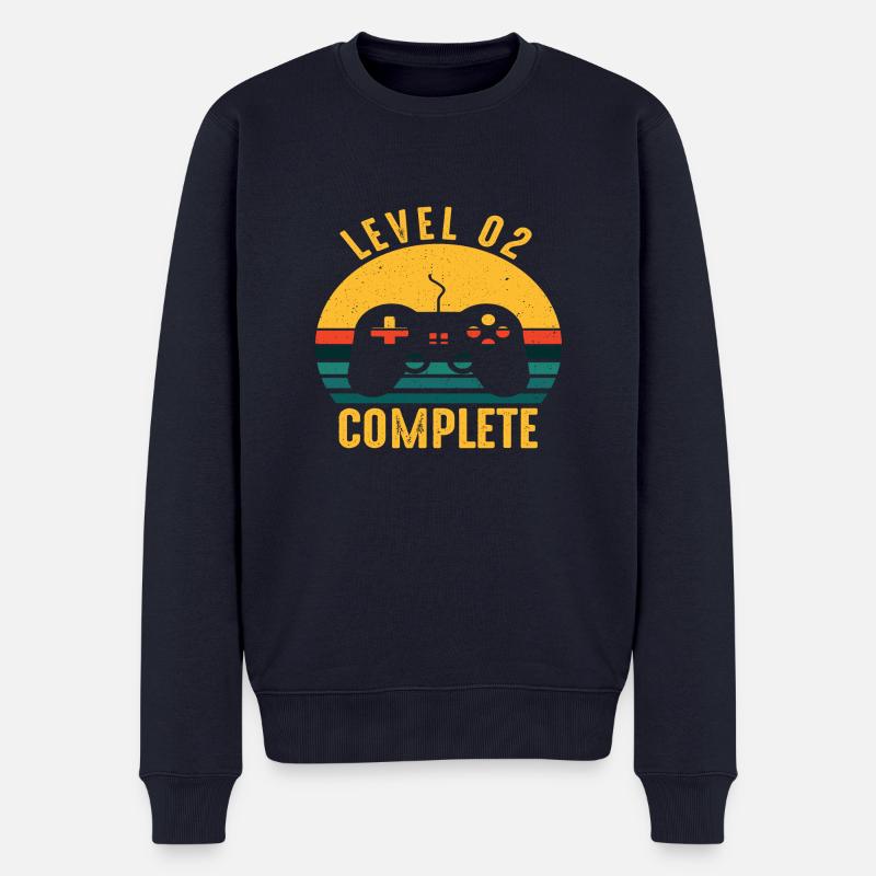 Level 2 Complete - Männer Premium Bio Pullover - Navy