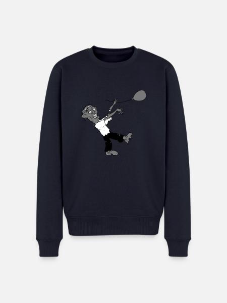 Zombie loses balloon - Men's Premium Organic Jumper - navy
