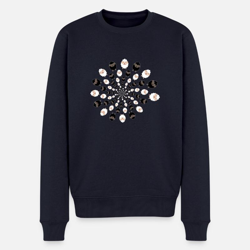 Schafe zählen - Männer Premium Bio Pullover - Navy