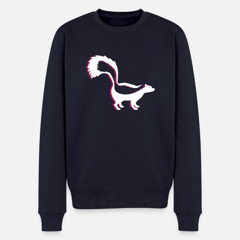 stinktier - Männer Premium Bio Pullover - Navy
