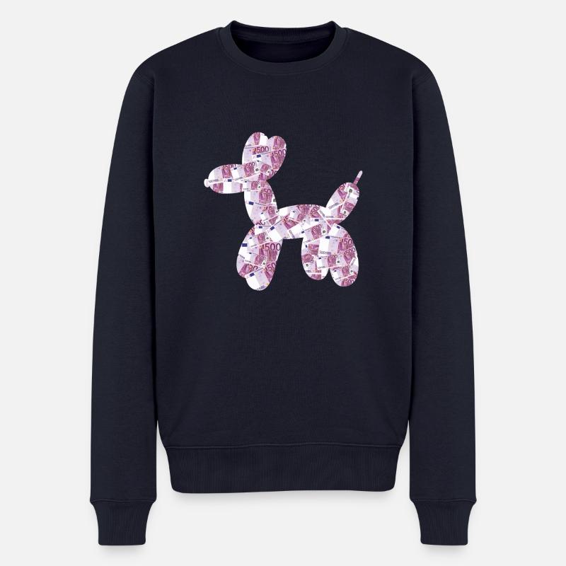 Hundeball - Männer Premium Bio Pullover - Navy