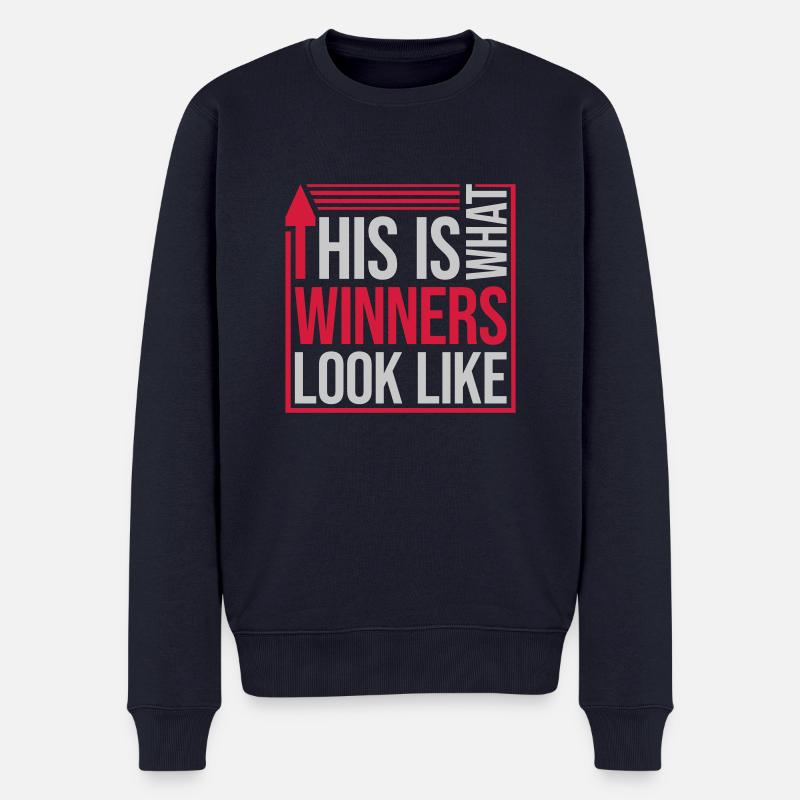 What Winners Look Like - Männer Premium Bio Pullover - Navy