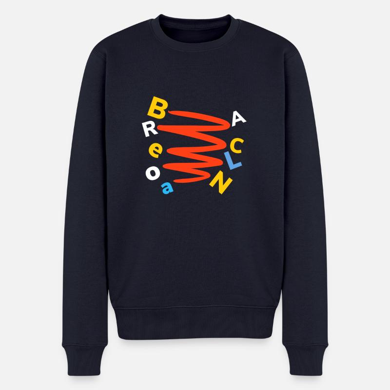Barcelone - Pull Premium bio Homme - bleu marine