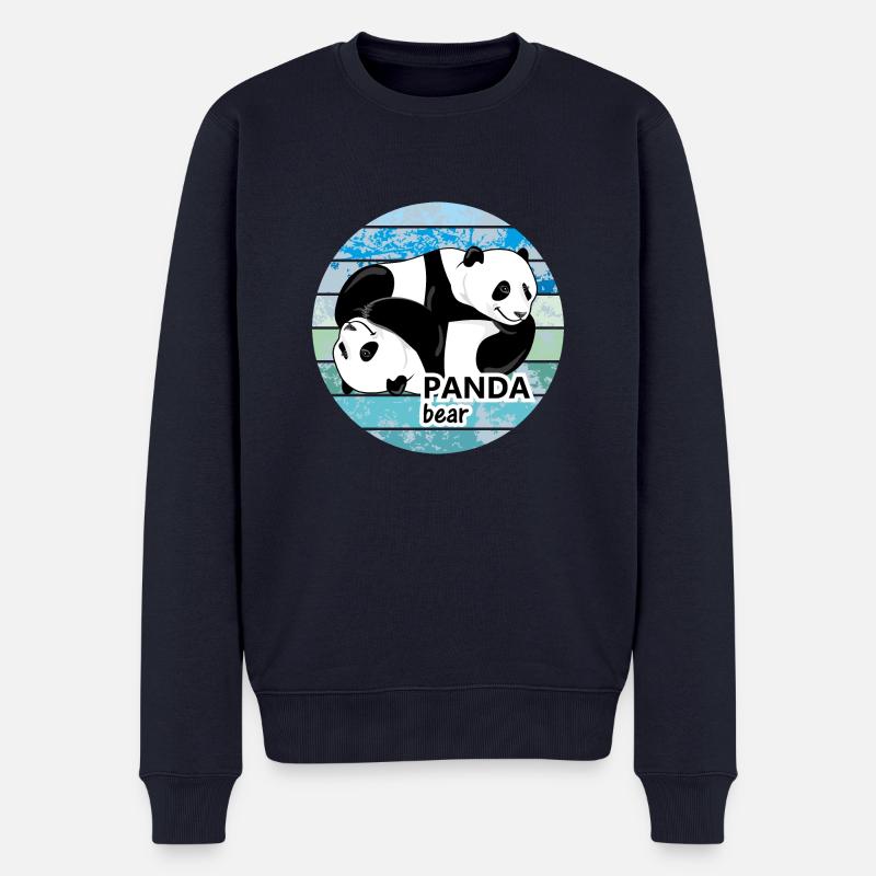 Mignons pandas ours - Pull Premium bio Homme - bleu marine