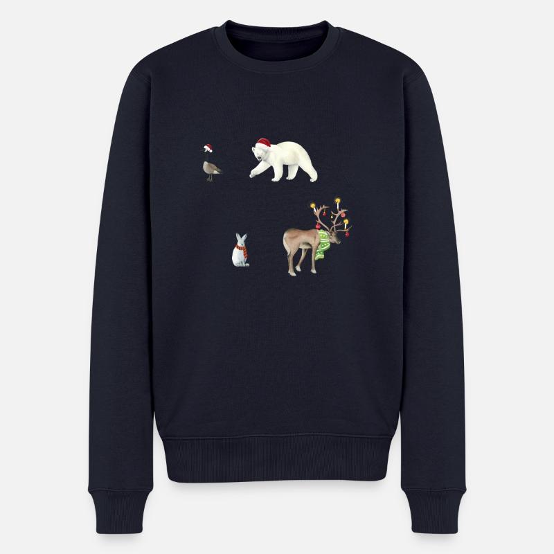 Noël - Pull Premium bio Homme - bleu marine