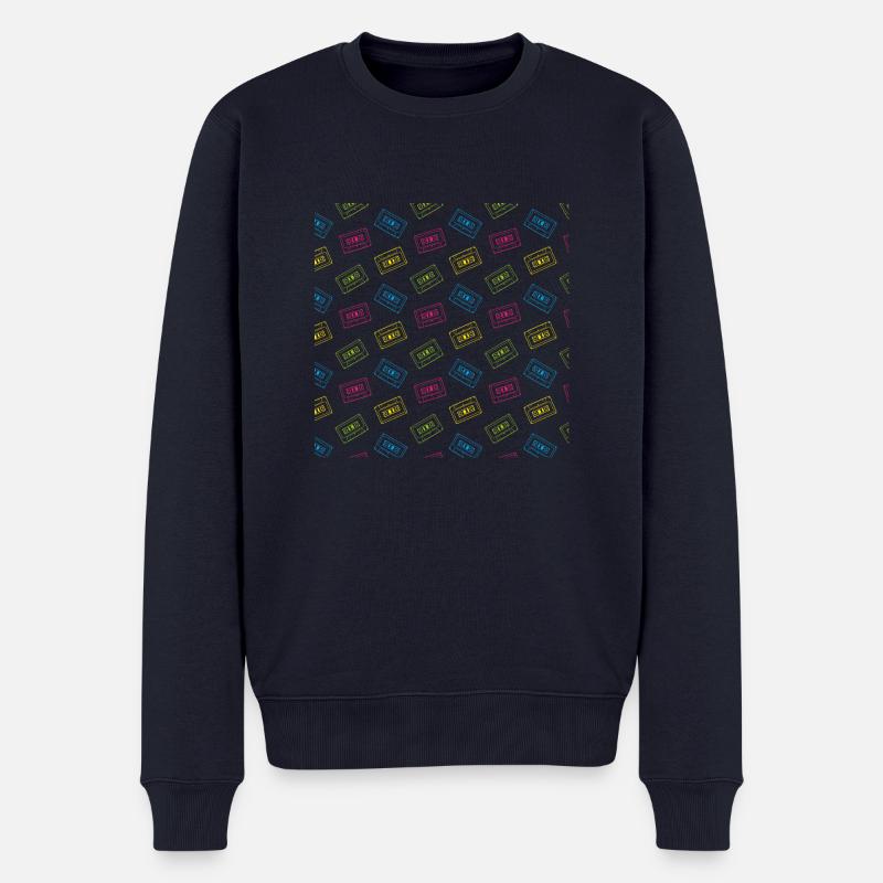 Bänder - Männer Premium Bio Pullover - Navy