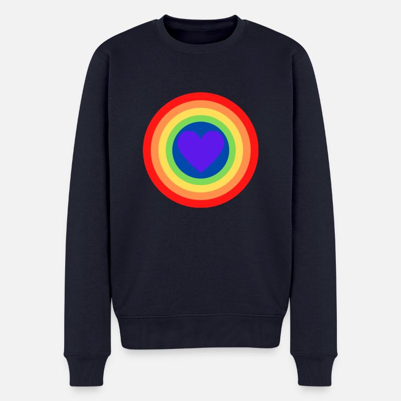 Wir Herzen Stolz - Männer Premium Bio Pullover - Navy