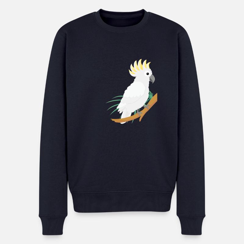 Kakadu - Männer Premium Bio Pullover - Navy