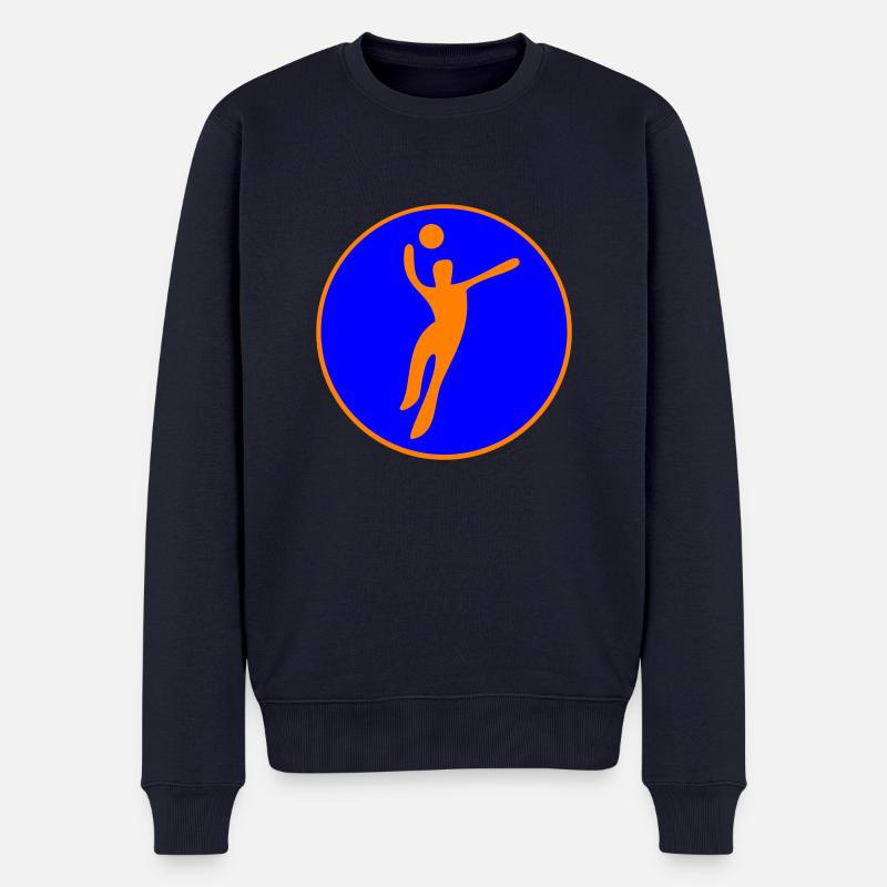 Handball - Männer Premium Bio Pullover - Navy