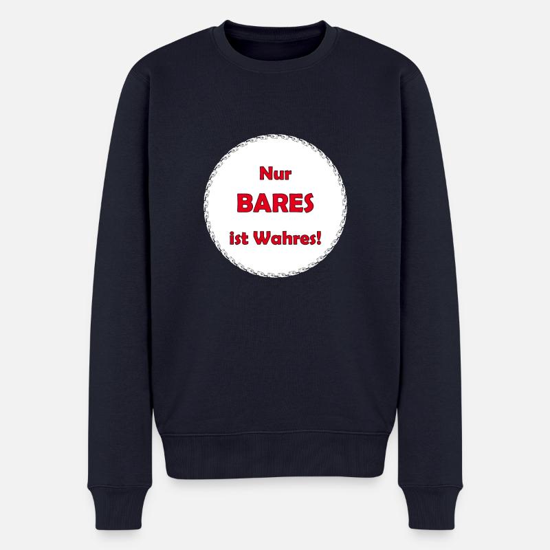 Bares - Männer Premium Bio Pullover - Navy