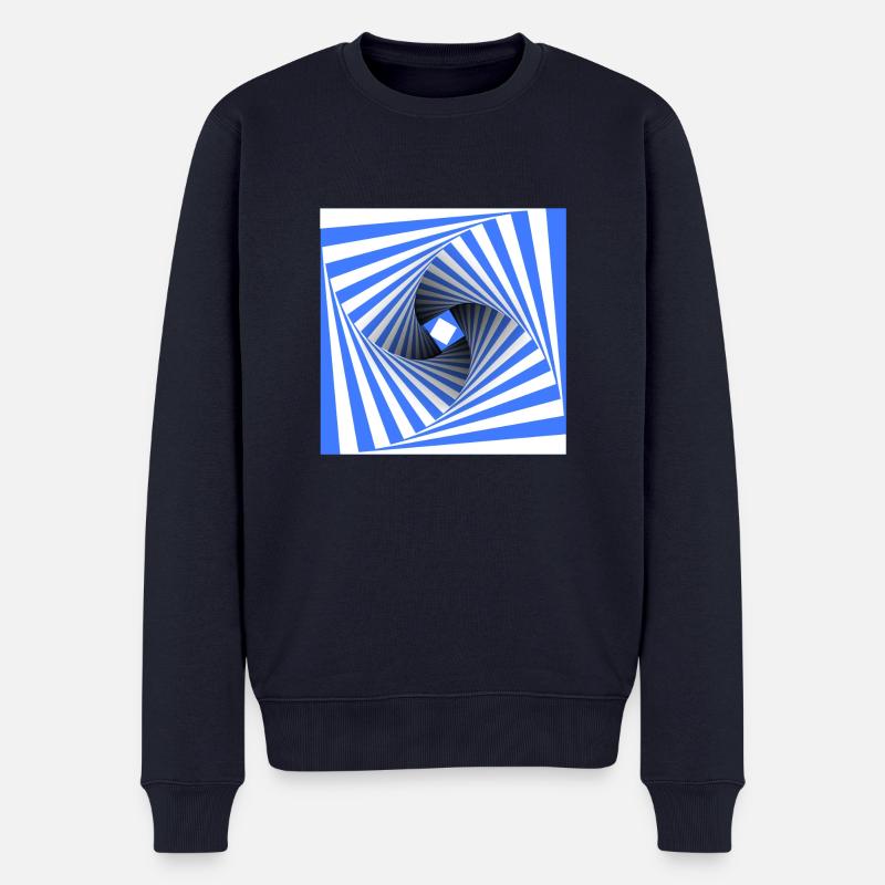 3D logo - Männer Premium Bio Pullover - Navy