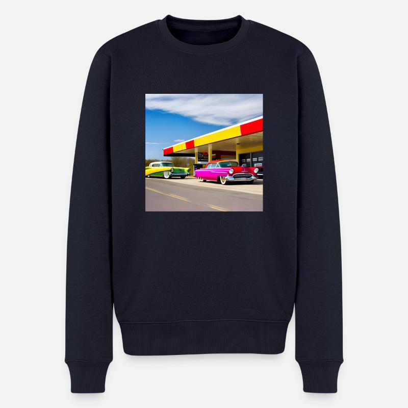 C02 - Männer Premium Bio Pullover - Navy