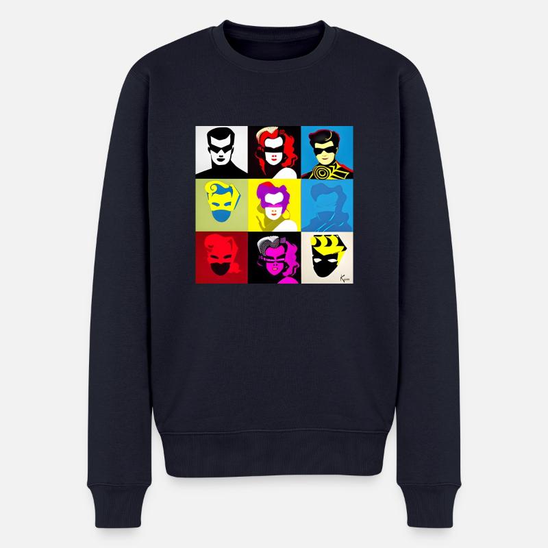 A003 - Männer Premium Bio Pullover - Navy