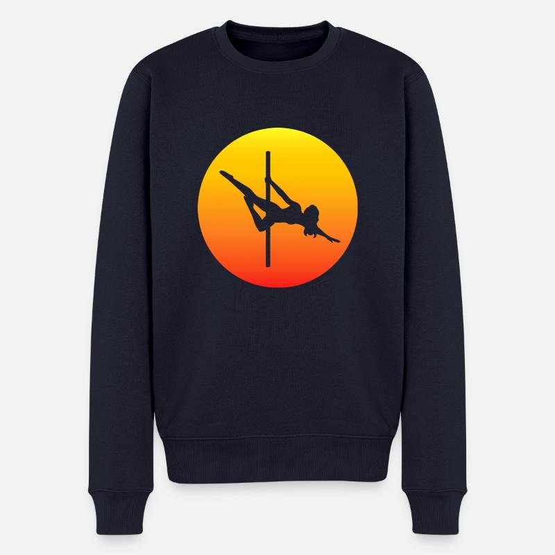 Dancing Dance Music - Männer Premium Bio Pullover - Navy