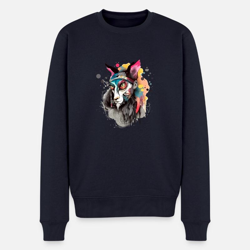 Gado der Gott - Männer Premium Bio Pullover - Navy